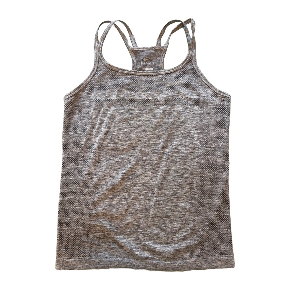 Nike Women’s Dry-Fit White Activewear Tank, in gray, Size small